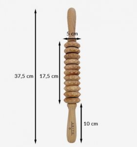 Flexibele houten massageroller voor universeel gebruik