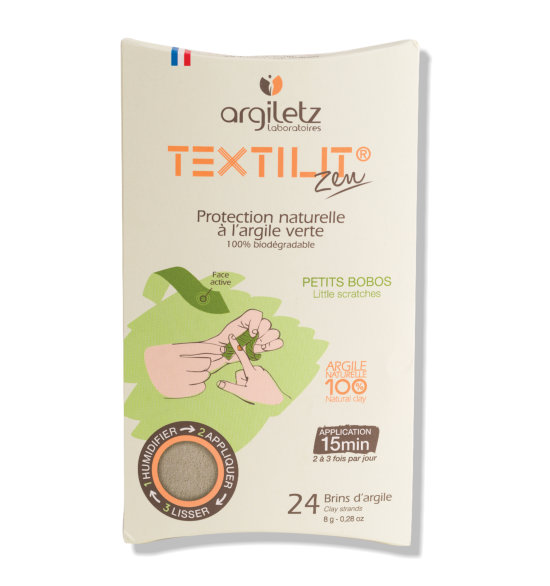 Argiletz Textilit groene klei wondverzorgende strips (24 x 8 gram)