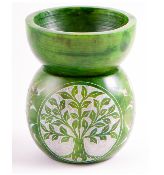 Spekstenen aromabrander met Yggdrasil levensboom (etherische olie diffuser)