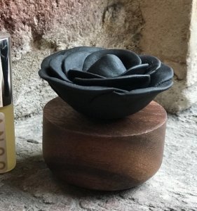 Aromasteen Bengaalse roos (zwart)