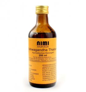 Ashwaganda thailam ontspannende massageolie (200ml)