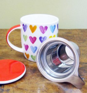 Big mug with hearts