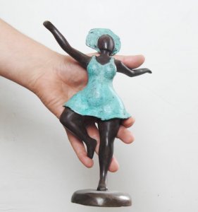 Bobaraba Danseuse bronzen sculptuur