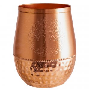 Copper Cup with Yggdrasil Tree of Life Engraving (450 ml)