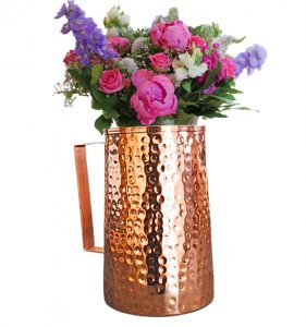 Copper jug hammered (1.5 litres)