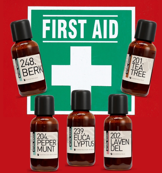 Essential oils first aid kit