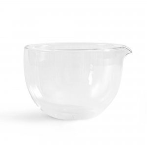 Glazen matcha kom met schenktuit – borosilicaat glas, 300 ml