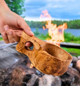 Handmade Olive Wood Kuksa Cup 180 ml