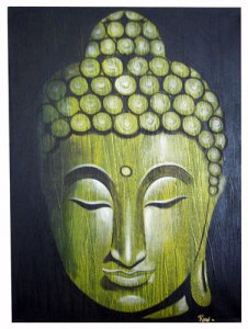 Hoofd van Boeddha (groen)