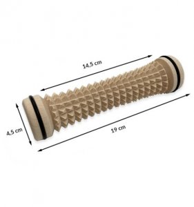 Houten concave voet- en handmassageroller met antislip – natuurlijke spierherstel tool
