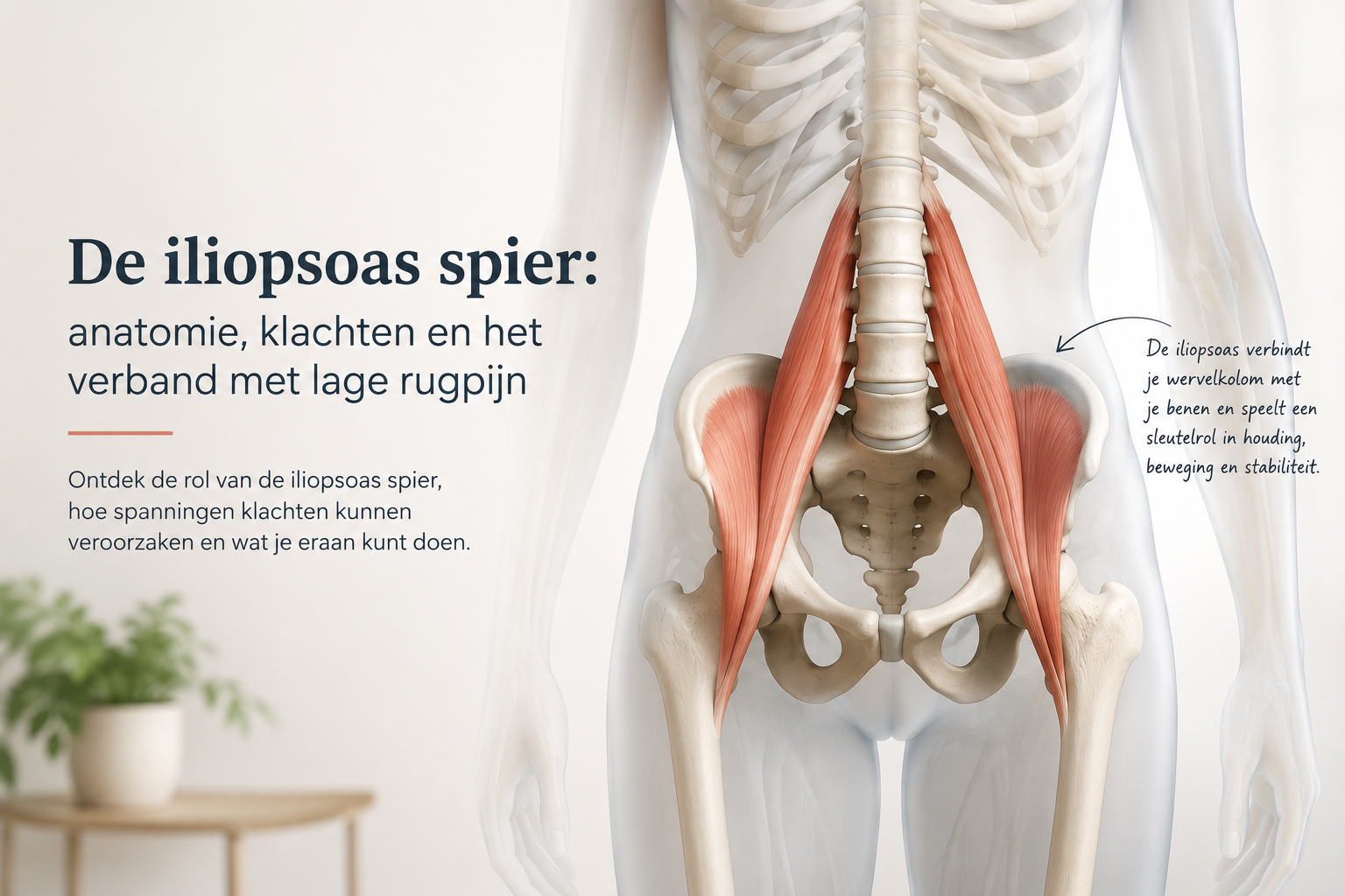Spier Iliopsoas spier: anatomie, klachten en herstel