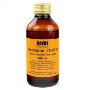 Karpooradi Thailam (200ml) – Ayurvedische massageolie voor spierherstel & diepe ontspanning