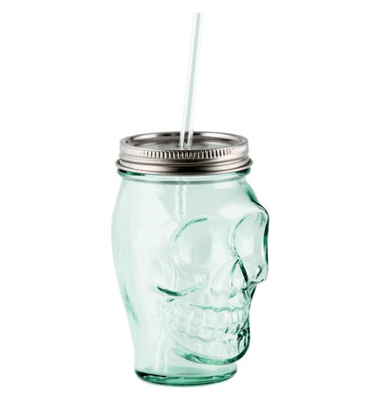 Mason jar Skull (0.5 liter)