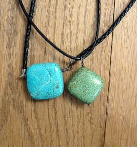 Old Turquois pendants (set)