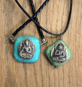 Old Turquois pendants (set)
