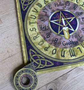 Ouija board Pentagram & Candle