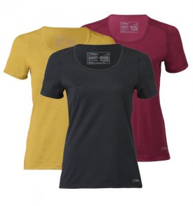 T-shirt dames wol & zijde (diverse kleuren)