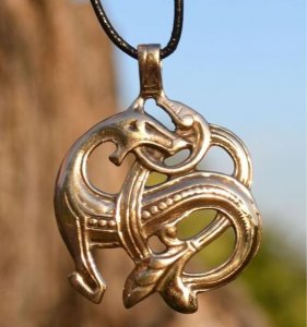 Viking zeedraak (brons)