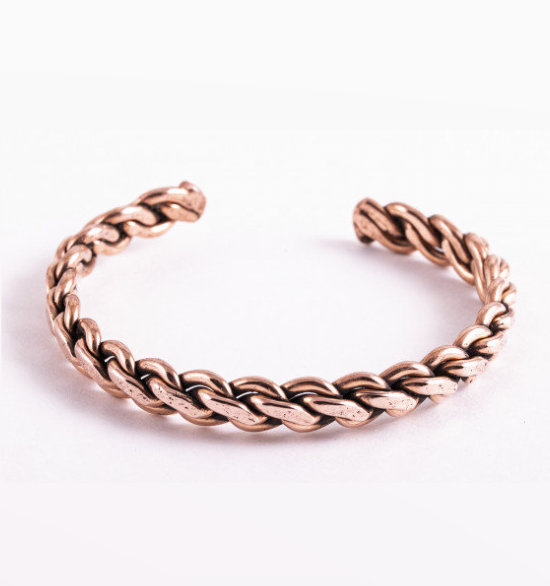 Copper Bracelet Braided